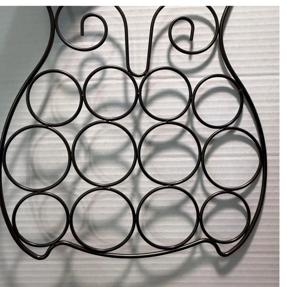 Bronze Owl Metal‎ Scarf Hanger Belt Tie Accessory Organizer Closet Storage Retro
